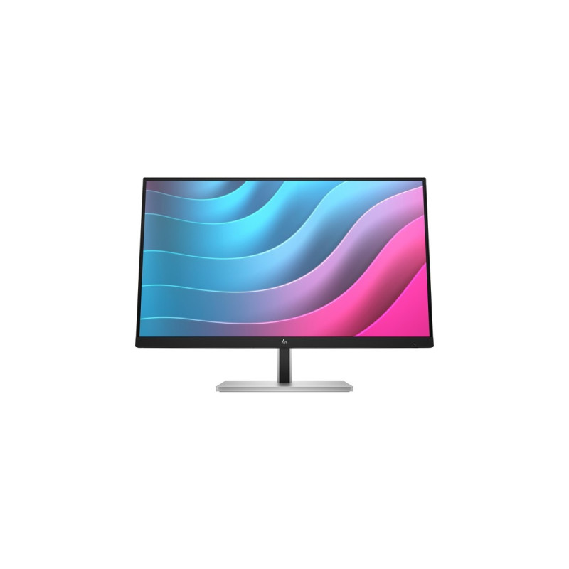 HP E24 G5, LED-Monitor(60.5 cm (23.8 Zoll), schwarz/silber, Full HD, IPS, DisplayPort, HDMI, USB-Hub, Pivot)