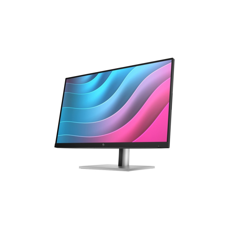 HP E24 G5, LED-Monitor(60.5 cm (23.8 Zoll), schwarz/silber, Full HD, IPS, DisplayPort, HDMI, USB-Hub, Pivot)