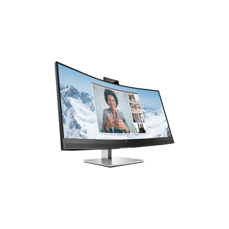 HP E34m G4, LED-Monitor(86 cm (34 Zoll), schwarz/silber, VA, WQHD, USB-C, Webcam)