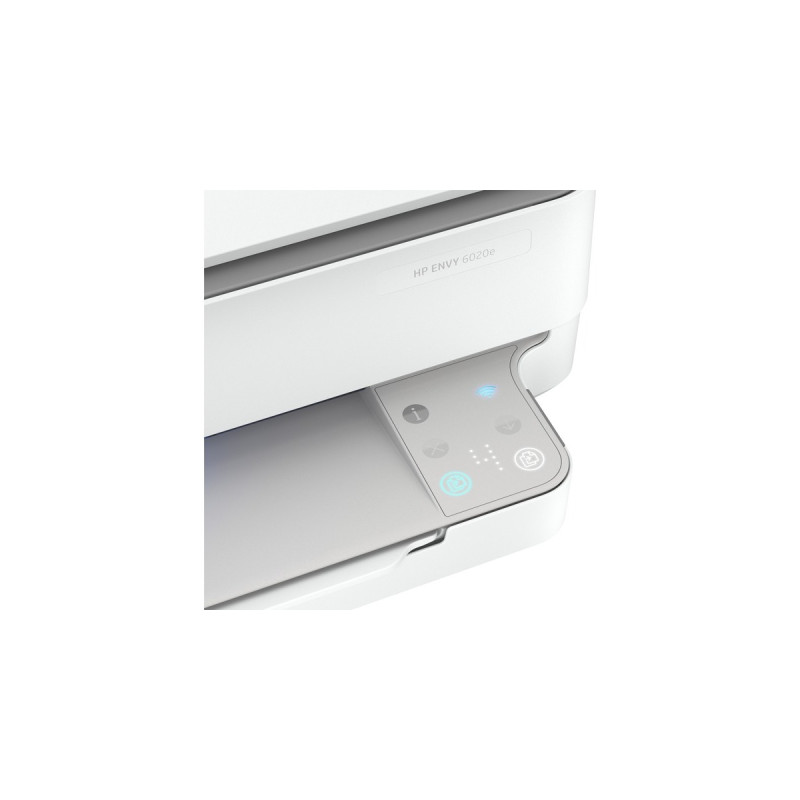HP Envy 6020e All-on-One, Multifunktionsdrucker(weiß/grau, HP+, Instant Ink, USB, WLAN, Scan, Kopie)