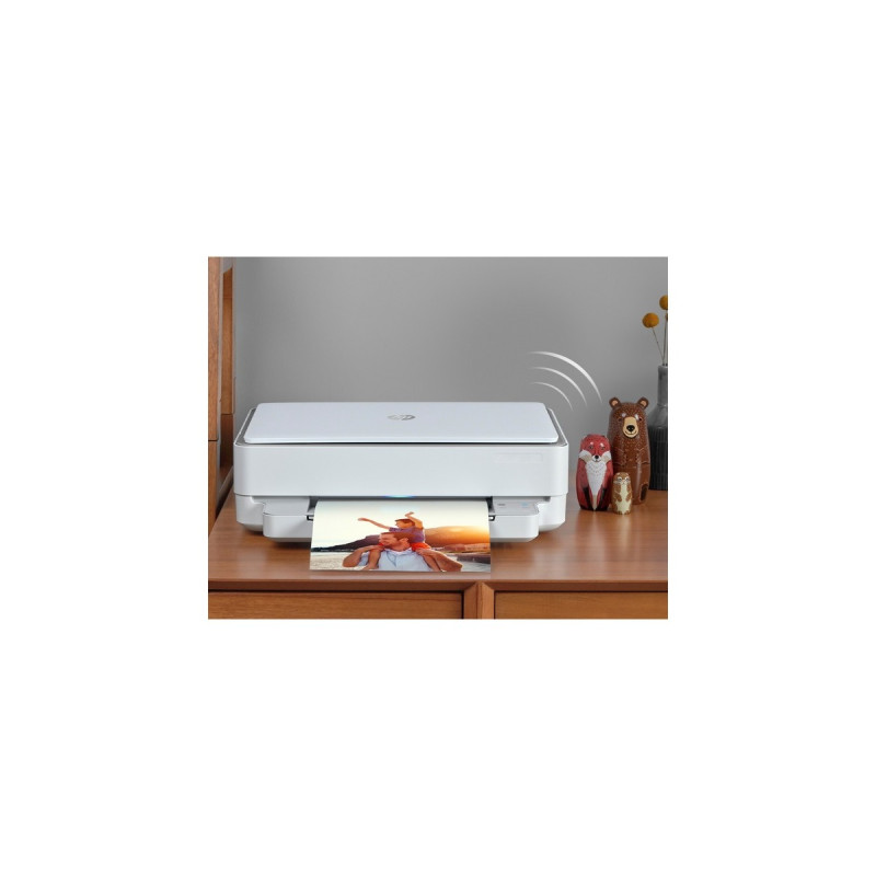 HP Envy 6020e All-on-One, Multifunktionsdrucker(weiß/grau, HP+, Instant Ink, USB, WLAN, Scan, Kopie)