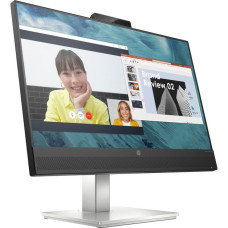 HP M24 Webcam, LED-Monitor(61 cm (24 Zoll), schwarz/silber, FullHD, IPS,AMD Free-Sync, Webcam)