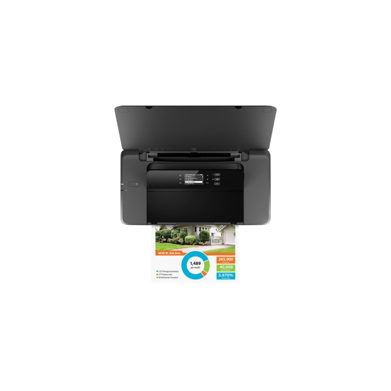 HP OfficeJet 200 Mobildrucker, Tintenstrahldrucker(schwarz)