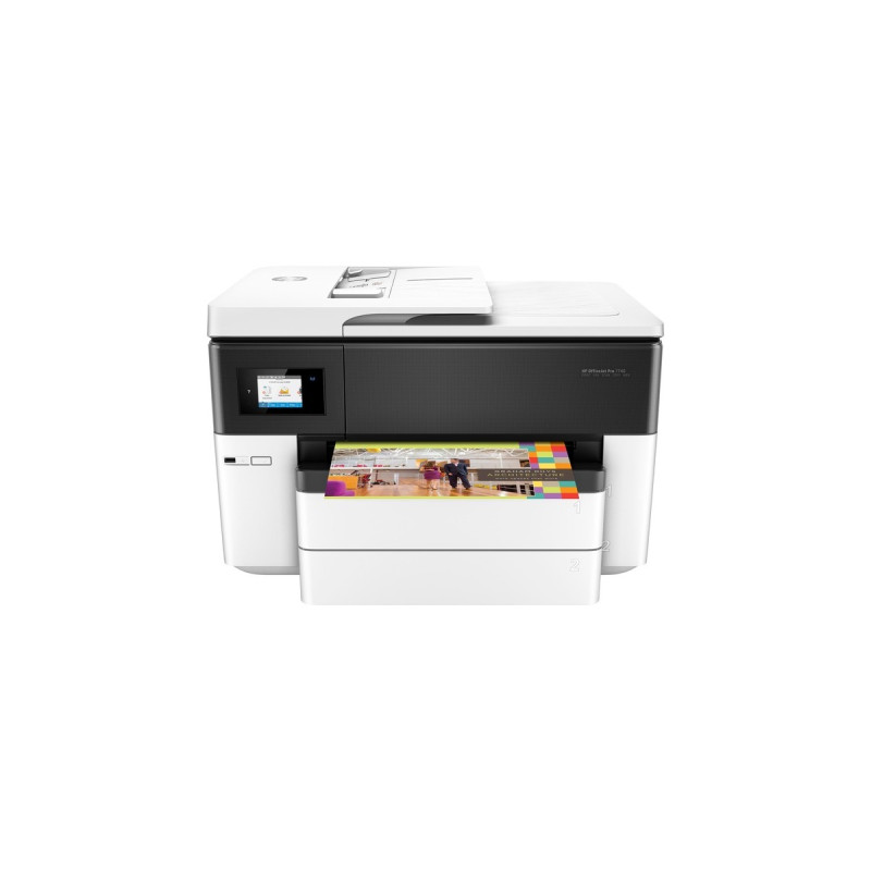 HP OfficeJet 7740 All-in-One, Multifunktionsdrucker(schwarz/grau, USB, LAN, WLAN, Scan, Kopie, Fax)