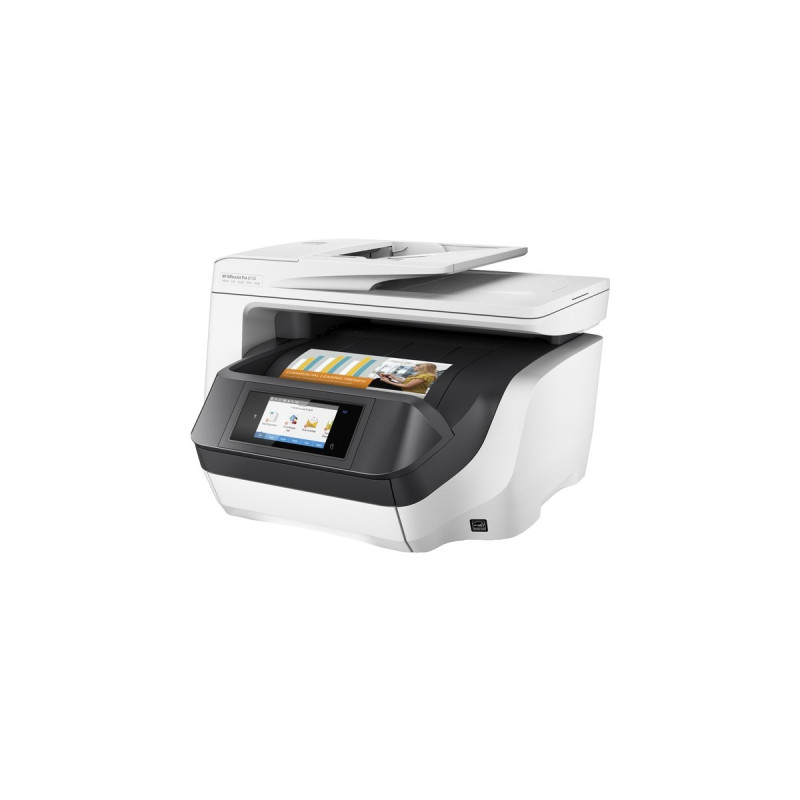 HP OfficeJet Pro 8730, Multifunktionsdrucker(weiß, Instant Ink, USB/LAN/WLAN, Scan, Kopie, Fax)