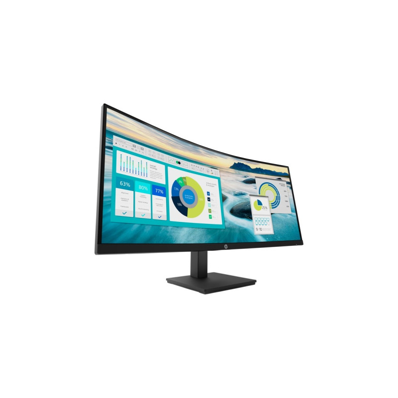 HP P34hc G4, LED-Monitor(86 cm (34 Zoll), schwarz, WQHD, VA, 60Hz, USB-C)