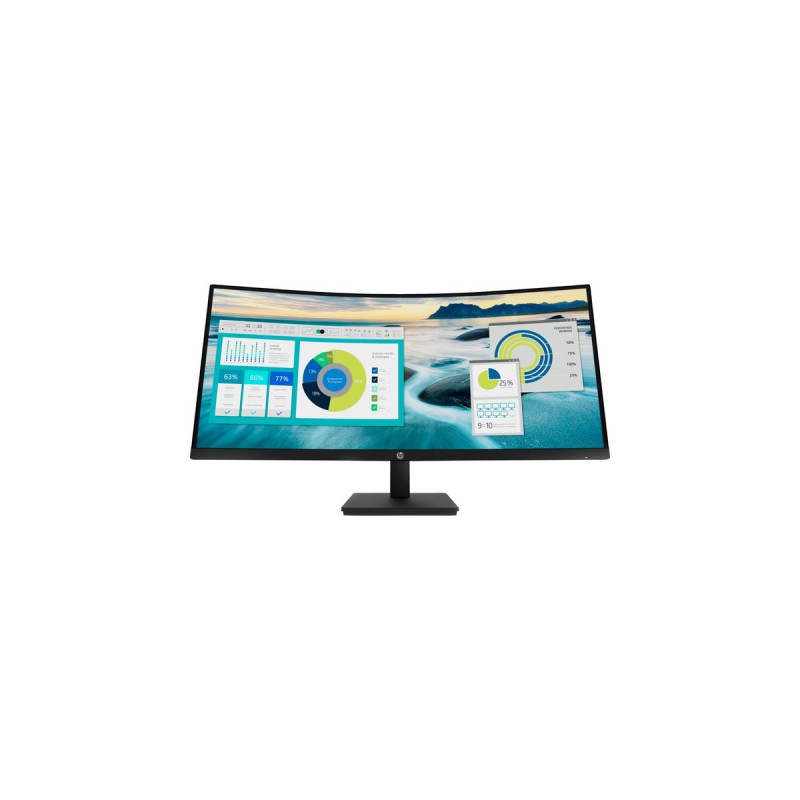 HP P34hc G4, LED-Monitor(86 cm (34 Zoll), schwarz, WQHD, VA, 60Hz, USB-C)
