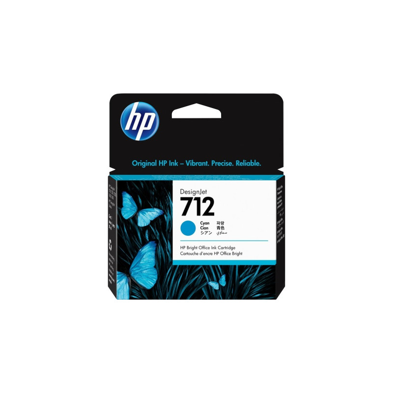 HP Tinte cyan Nr. 712 (3ED67A)