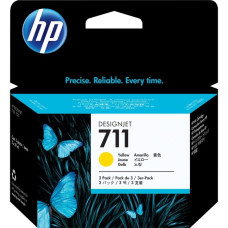 HP Tinte gelb Nr. 711 (CZ136A)(Dreierpack)