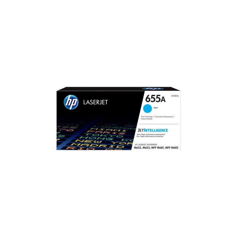HP Toner cyan 655A (CF451A)
