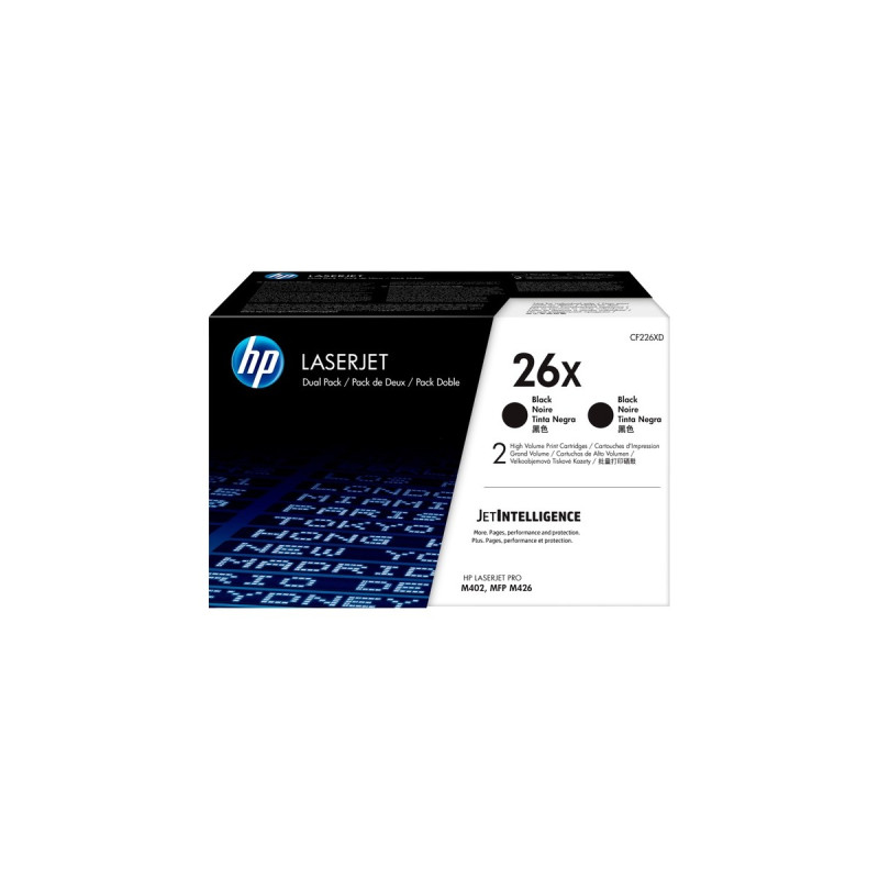 HP Toner schwarz 26X (CF226XD)(2er Pack)