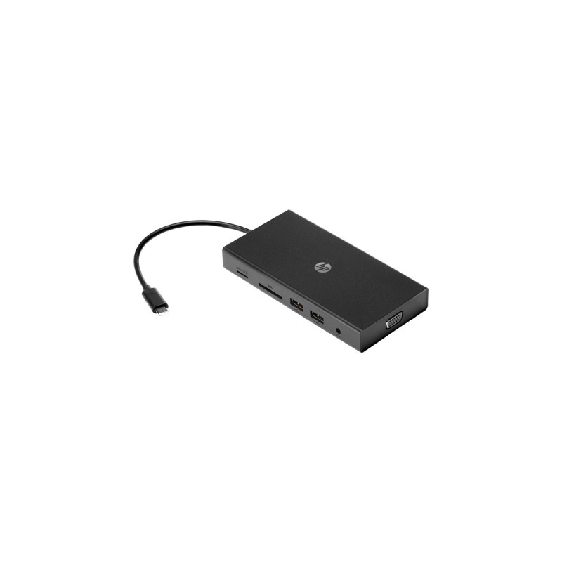 HP Travel USB-C Multi Port Hub EURO, USB-Hub(schwarz)