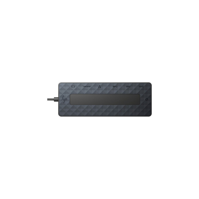 HP Universal USB-C Multiport Hub, Dockingstation(schwarz, USB-A, USB-C, HDMI, DisplayPort, RJ45)