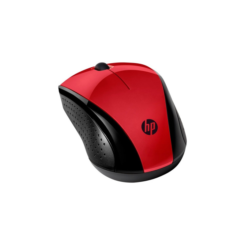 HP Wireless-Maus 220(schwarz/rot, Sunset Red)