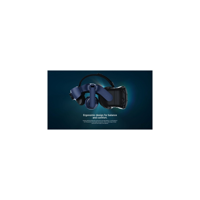 HTC Vive Pro 2, VR-Brille(blau/schwarz, ohne Controller/Basisstationen)