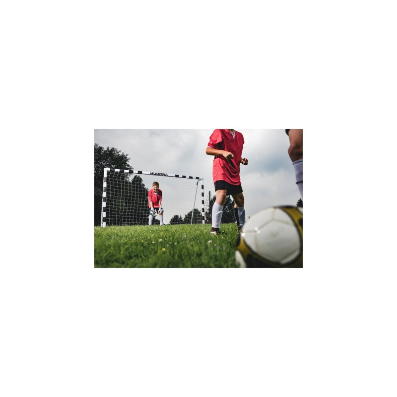HUDORA Fußballtor Stadion(weiß/schwarz)