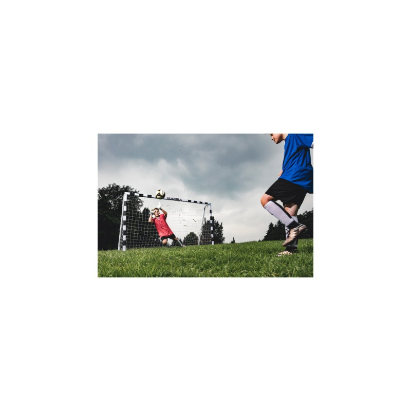 HUDORA Fußballtor Stadion(weiß/schwarz)
