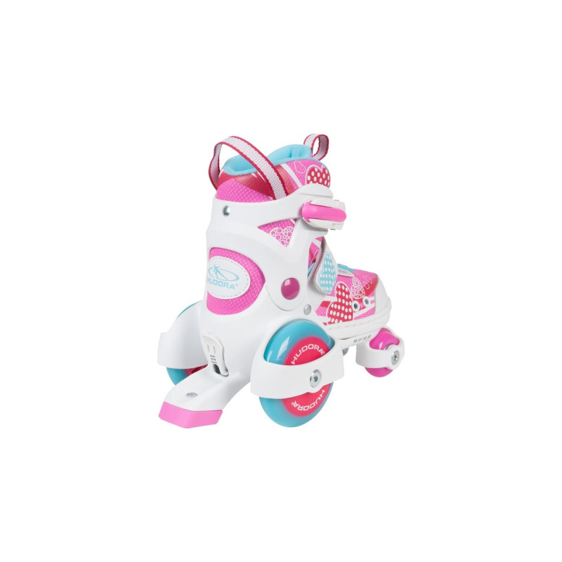 HUDORA My First Quad Girl, Gr. 30-33, Rollschuhe(pink/weiß)