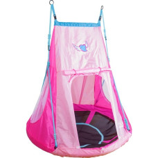 HUDORA Nestschaukel mit Zelt Heart 110(pink)