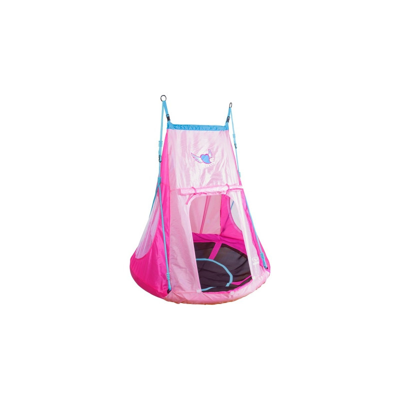 HUDORA Nestschaukel mit Zelt Heart 110(pink)