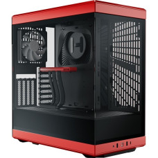 HYTE Y40, Tower-Gehäuse(rot/schwarz, Tempered Glass)