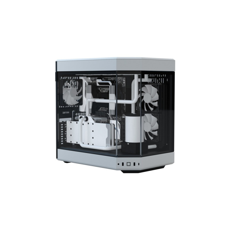 HYTE Y60, Tower-Gehäuse(weiß/schwarz, Tempered Glass)