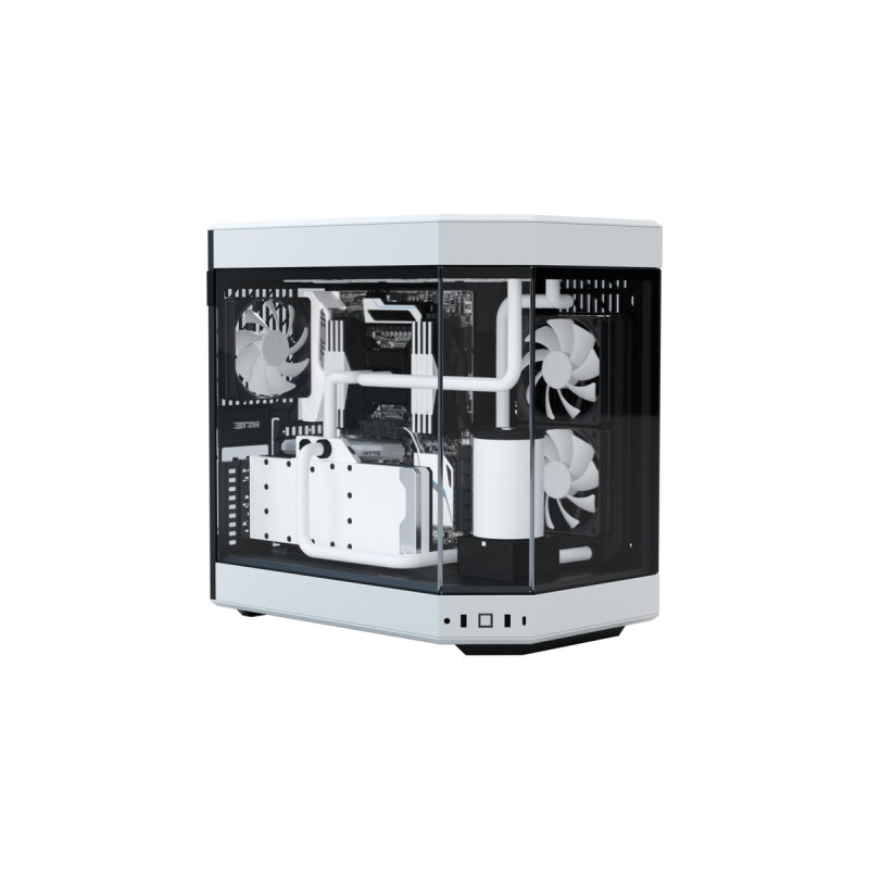 HYTE Y60, Tower-Gehäuse(weiß/schwarz, Tempered Glass)
