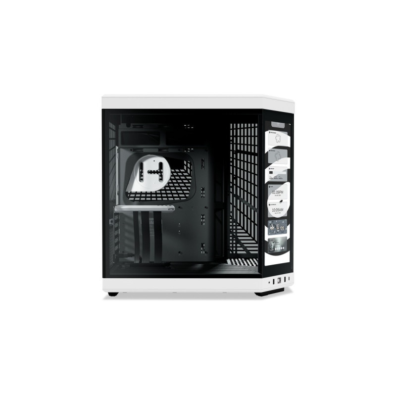HYTE Y70 Touch White, Tower-Gehäuse(schwarz/weiß, Tempered Glass)