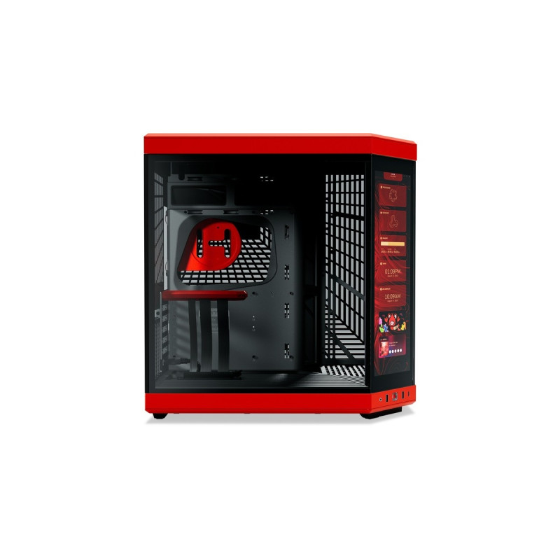 HYTE Y70 Touch, Tower-Gehäuse(rot, Tempered Glass)