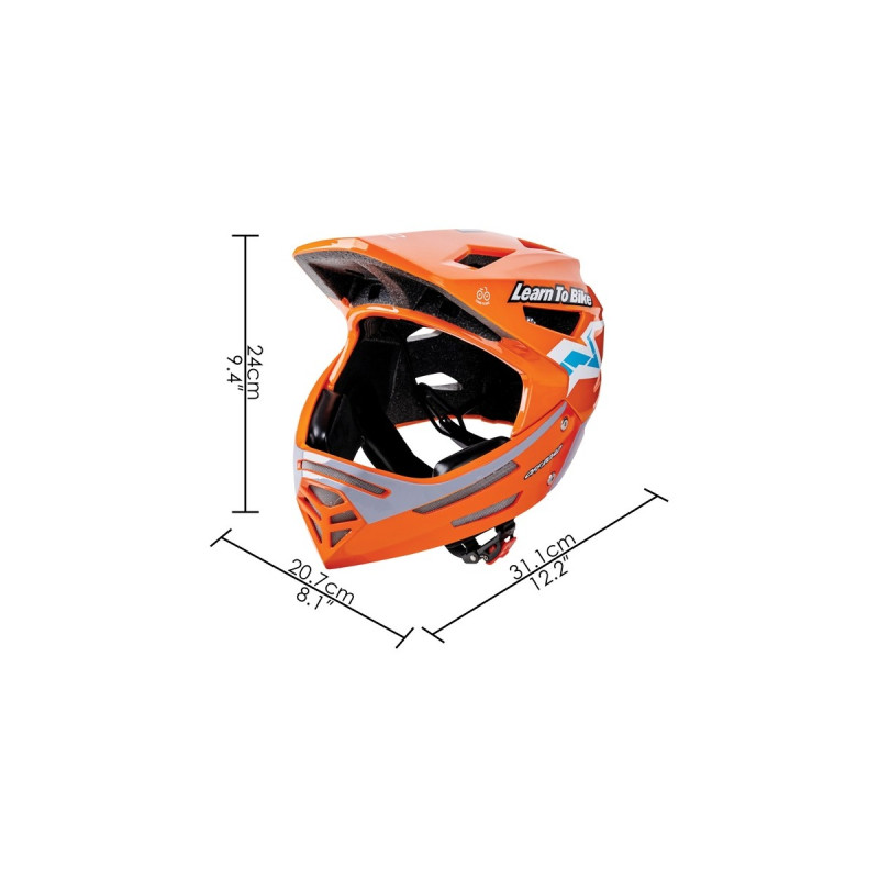 Hape Cross Racing Kinderfahrradhelm(orange, 47 - 52 cm)