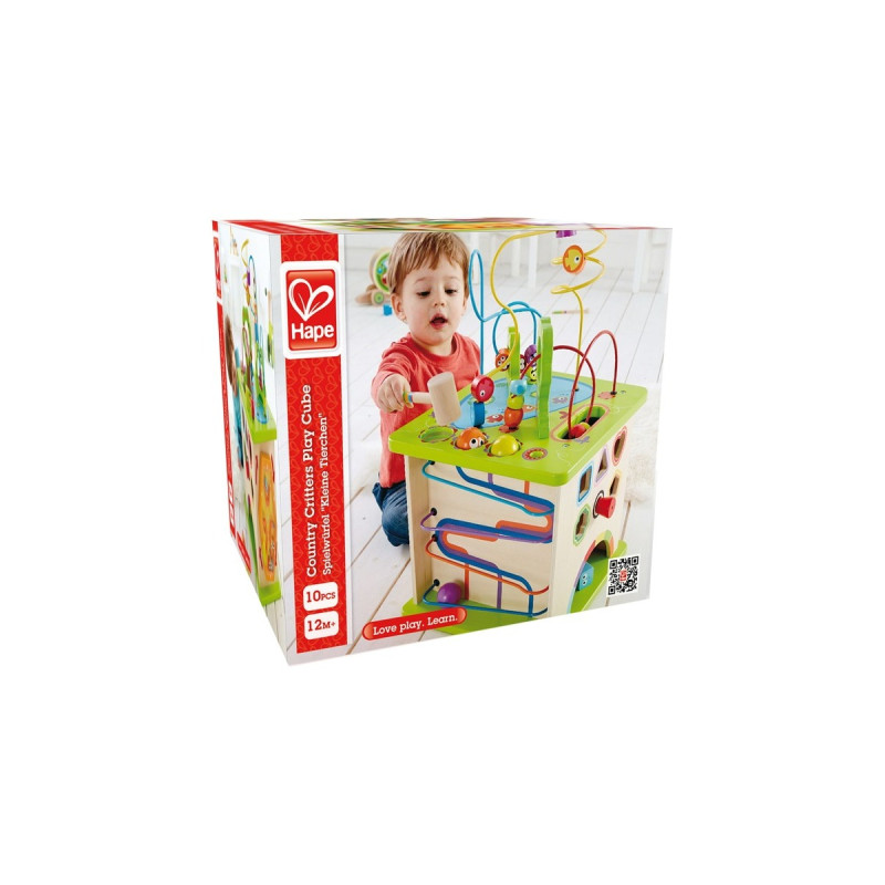 Hape Motorikwürfel Kleine Tierchen, Geschicklichkeitsspiel