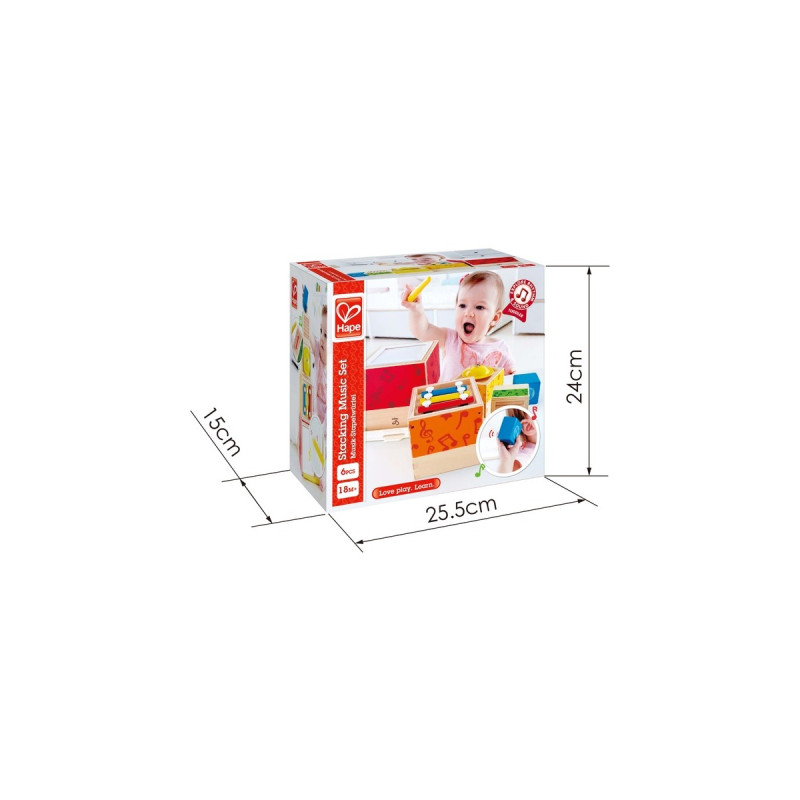 Hape Musik-Stapelwürfel, Musikspielzeug