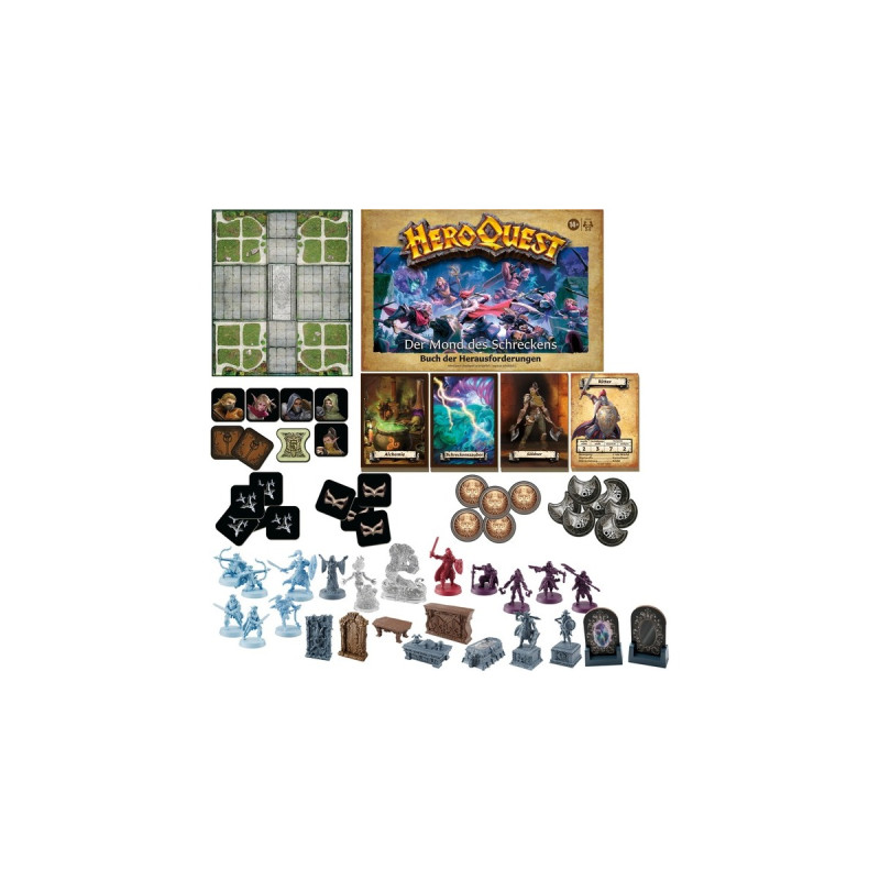 Hasbro Avalon Hill HeroQuest - Der Mond des Schreckens Abenteuerpack, Brettspiel(Erweiterung)