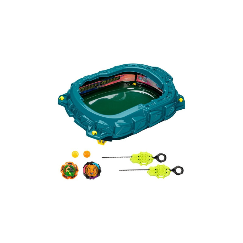 Hasbro Beyblade Burst QuadStrike Light Ignite Battle Set, Geschicklichkeitsspiel