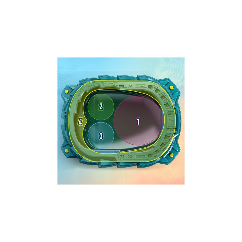 Hasbro Beyblade Burst QuadStrike Light Ignite Battle Set, Geschicklichkeitsspiel