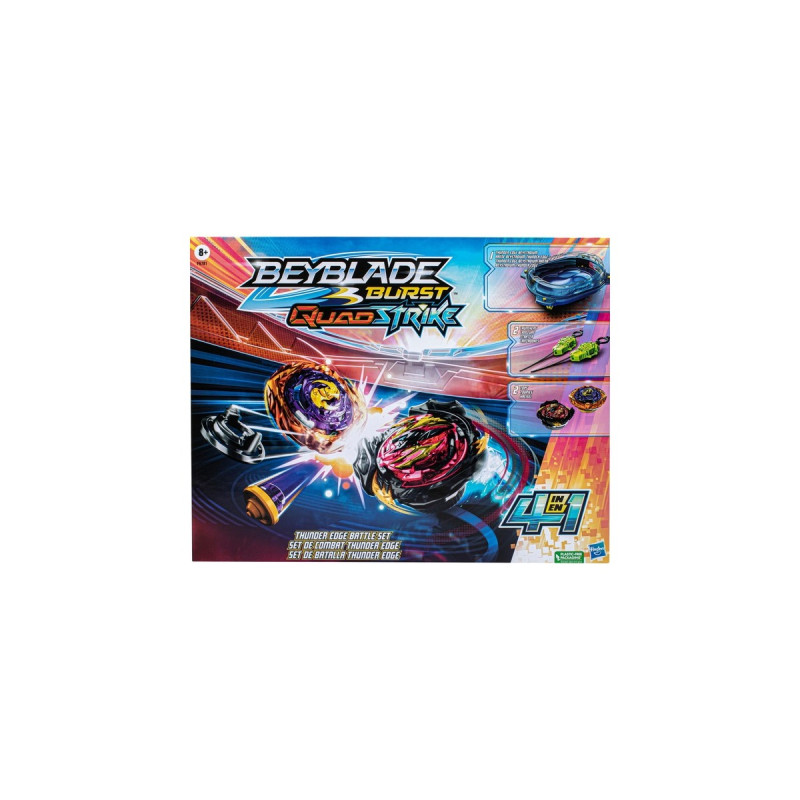 Hasbro Beyblade Burst QuadStrike Thunder Edge Battle Set, Geschicklichkeitsspiel