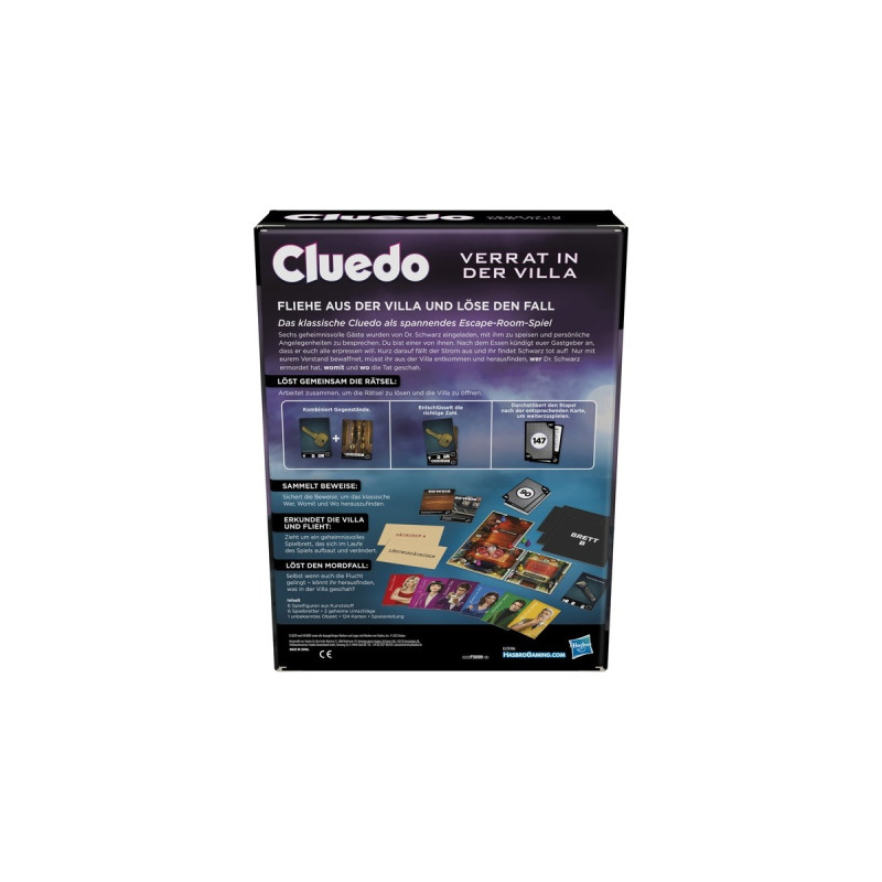 Hasbro Cluedo Verrat in der Villa, Brettspiel