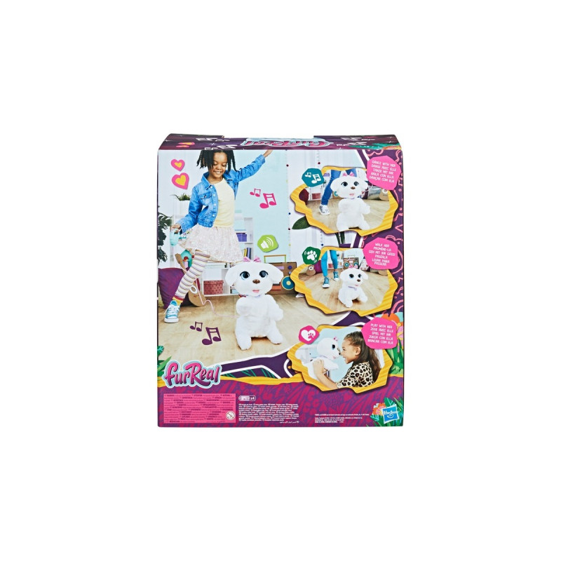 Hasbro FurReal GoGo, mein tanzendes Hündchen, Kuscheltier(weiß)