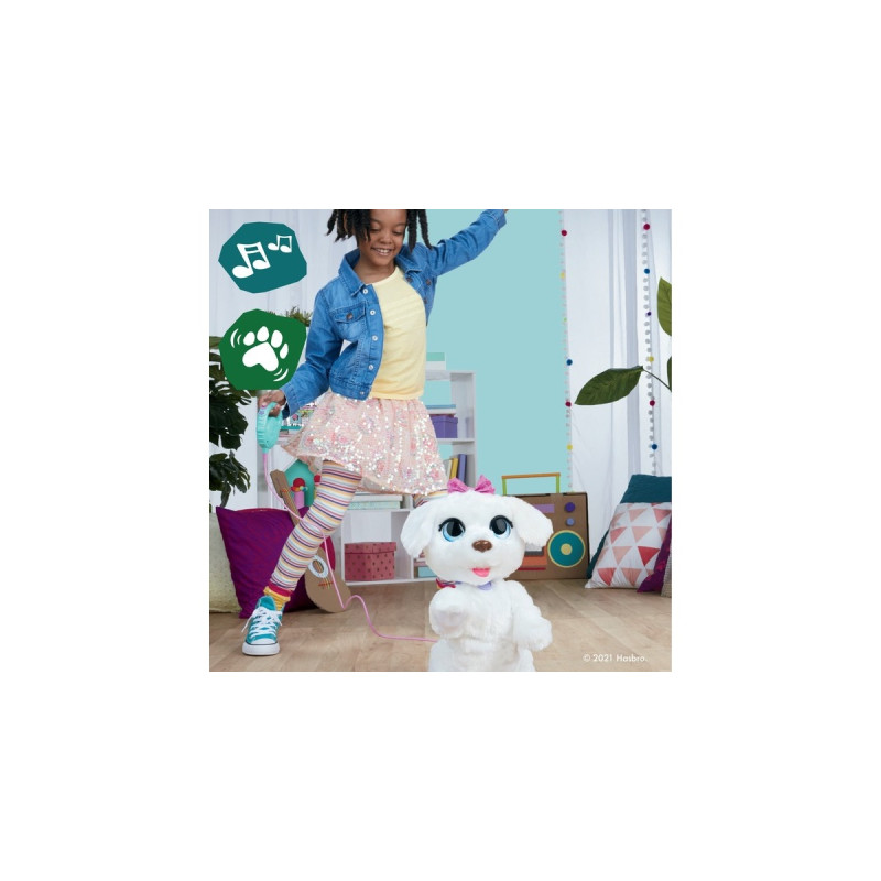 Hasbro FurReal GoGo, mein tanzendes Hündchen, Kuscheltier(weiß)