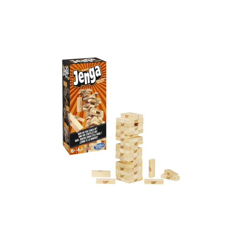 Hasbro Jenga Classic, Geschicklichkeitsspiel(holz)