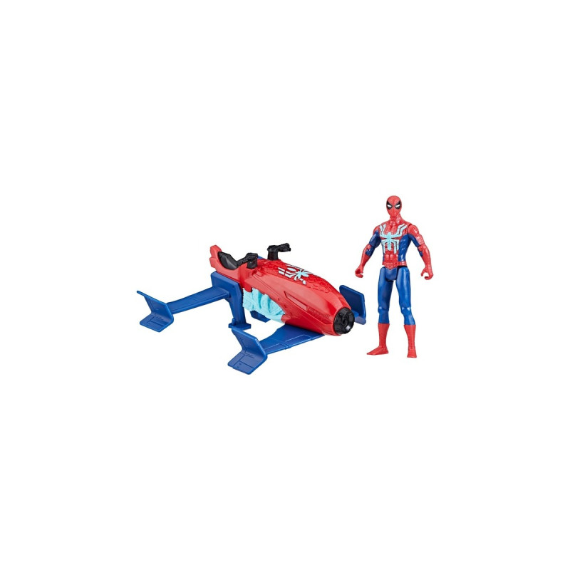 Hasbro Marvel Epic Hero Series Spider-Man Jet Splasher, Spielfigur(rot/blau)
