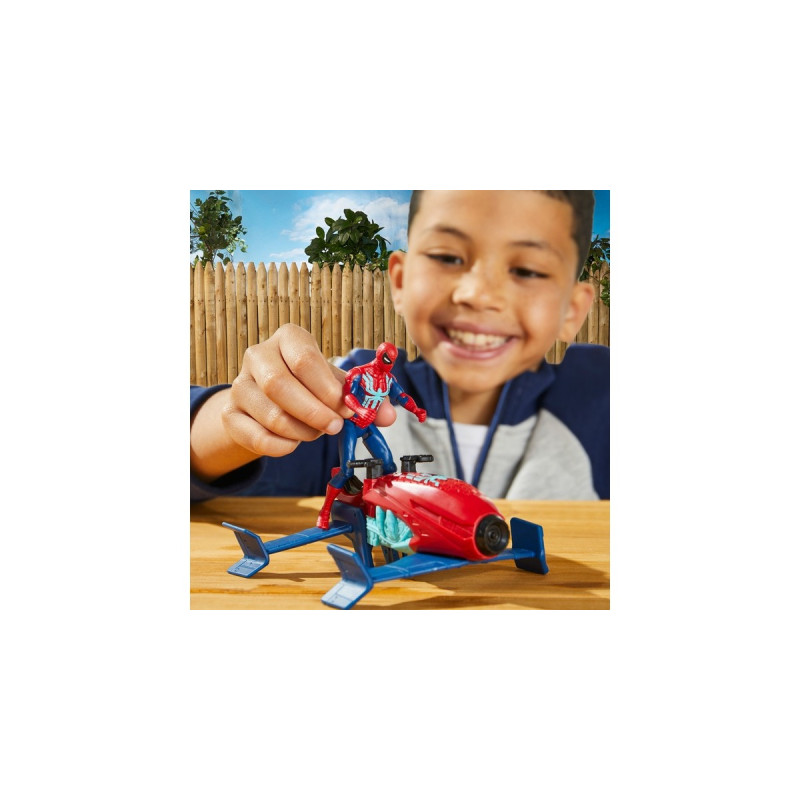 Hasbro Marvel Epic Hero Series Spider-Man Jet Splasher, Spielfigur(rot/blau)
