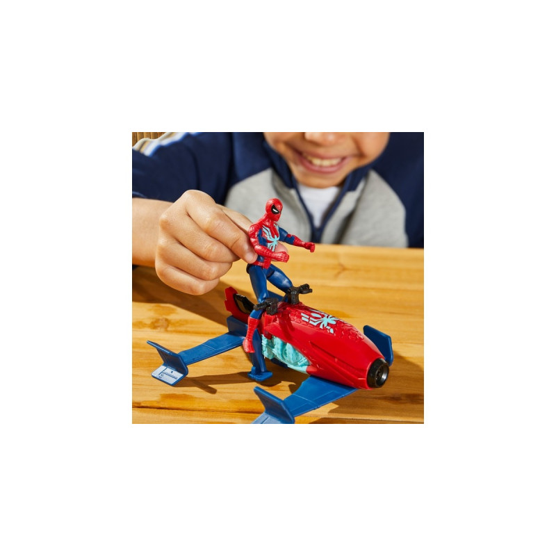 Hasbro Marvel Epic Hero Series Spider-Man Jet Splasher, Spielfigur(rot/blau)