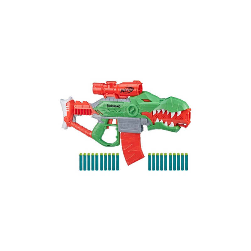 Hasbro Nerf DinoSquad Rex-Rampage, Nerf Gun(grün/orange)