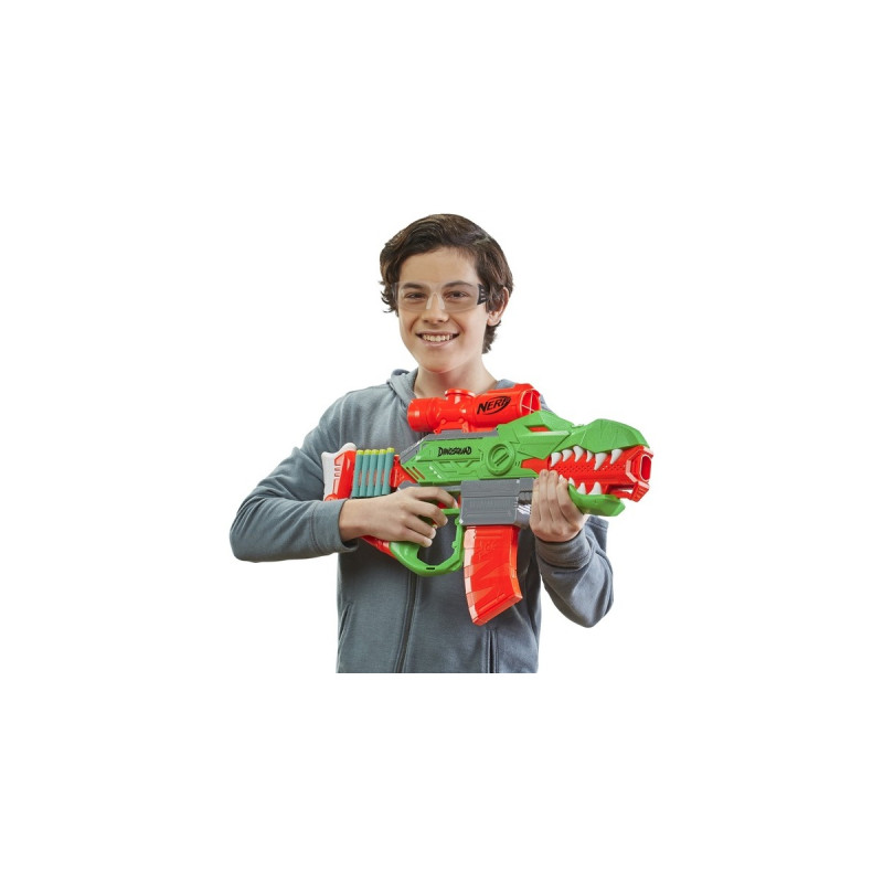 Hasbro Nerf DinoSquad Rex-Rampage, Nerf Gun(grün/orange)