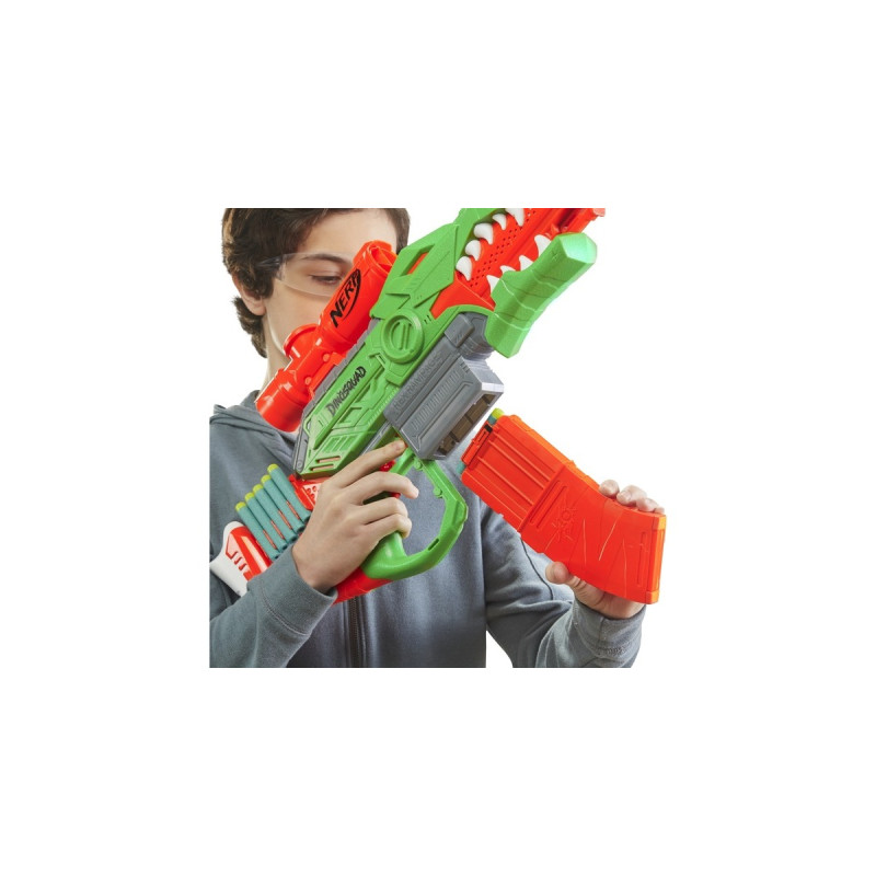 Hasbro Nerf DinoSquad Rex-Rampage, Nerf Gun(grün/orange)