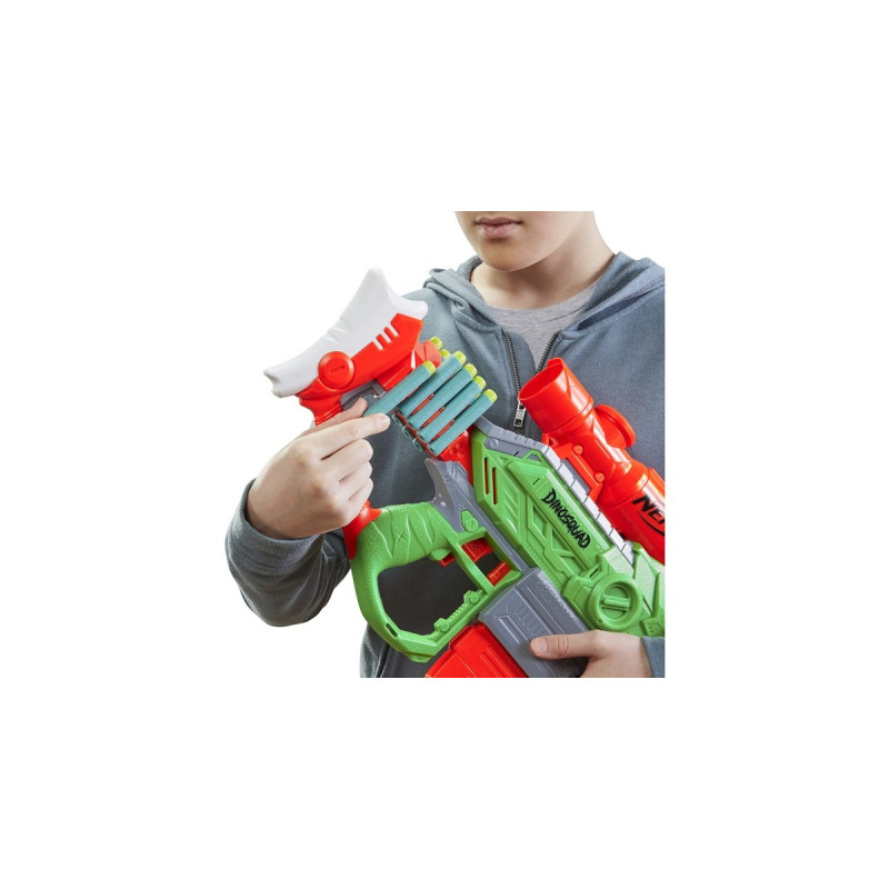 Hasbro Nerf DinoSquad Rex-Rampage, Nerf Gun(grün/orange)