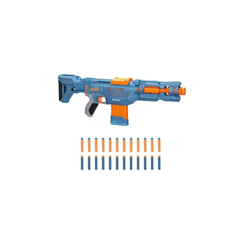 Hasbro Nerf Elite 2.0 Echo CS-10, Nerf Gun(blaugrau/orange)