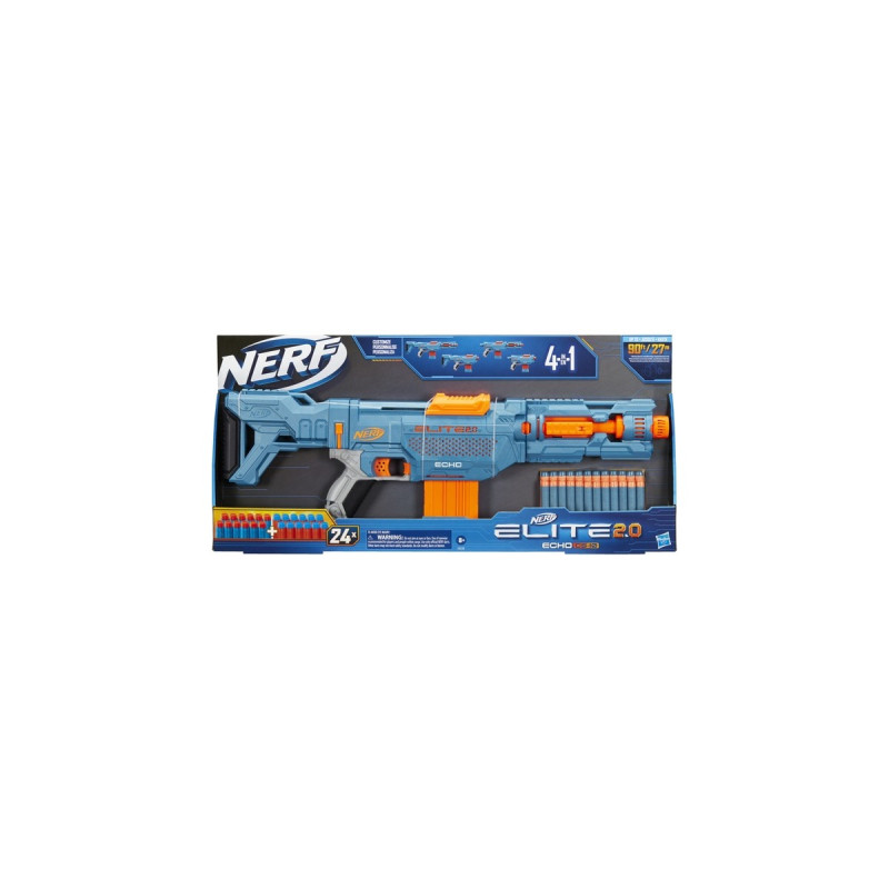 Hasbro Nerf Elite 2.0 Echo CS-10, Nerf Gun(blaugrau/orange)
