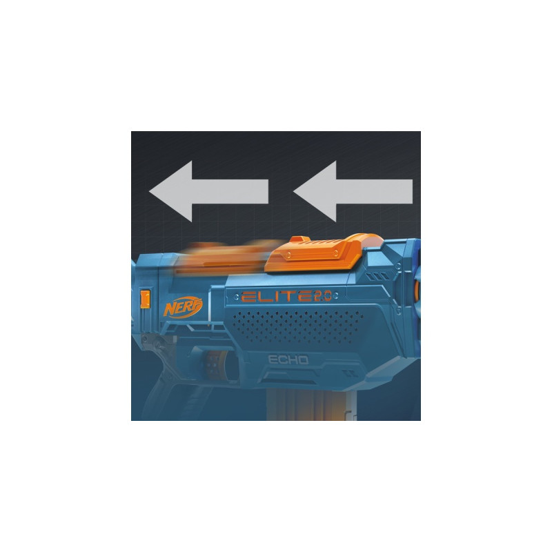 Hasbro Nerf Elite 2.0 Echo CS-10, Nerf Gun(blaugrau/orange)